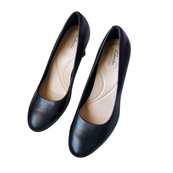 Clarks Ambyr Joy Black Heel Shoes Women's US Size 9 - Picture 2 of 9